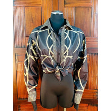 Load image into Gallery viewer, Versace Barocco Medusa Inspired Women’s Blouse
