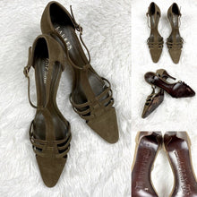 Load image into Gallery viewer, Ralph Lauren Women’s Pointed-Toe Kitten Heel Pumps
