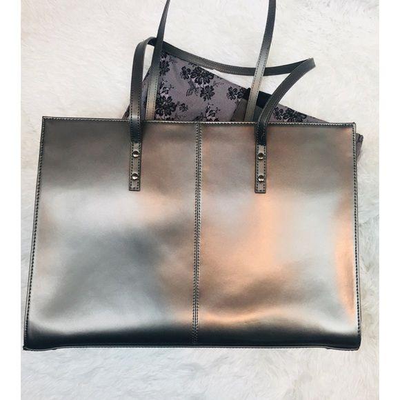 Wilson’s Leather Metallic Laptop Bag Tote