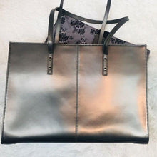Load image into Gallery viewer, Wilson’s Leather Metallic Laptop Bag Tote
