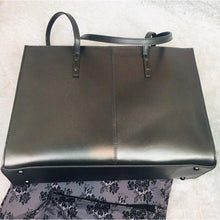 Load image into Gallery viewer, Wilson’s Leather Metallic Laptop Bag Tote
