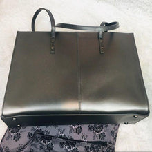 Load image into Gallery viewer, Wilson’s Leather Metallic Laptop Bag Tote
