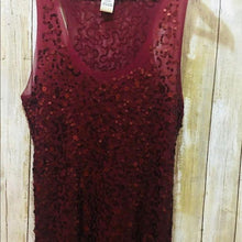 Load image into Gallery viewer, Nordstrom Max Studio Sequin Racerback Tank Top
