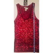 Load image into Gallery viewer, Nordstrom Max Studio Sequin Racerback Tank Top
