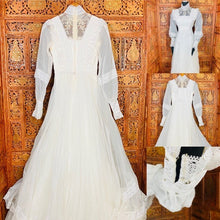 Load image into Gallery viewer, (03) Vintage Edwardian Wedding Gown Bridal Gown
