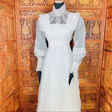 Load image into Gallery viewer, (03) Vintage Edwardian Wedding Gown Bridal Gown
